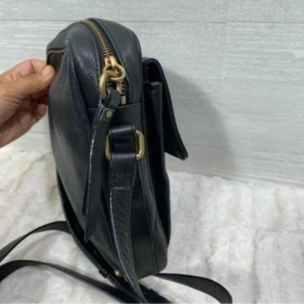 ALCO women’s genuine leather crossbody bag Color Black